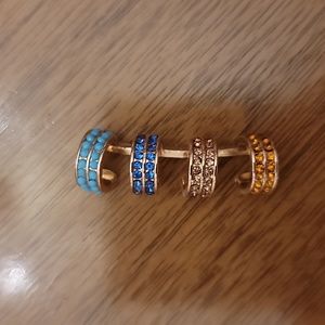 Sterling Silver Gold Finish Ear Cuff